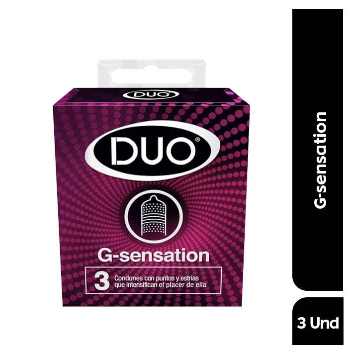 Preservativos Duo G-Sensation x3 uds