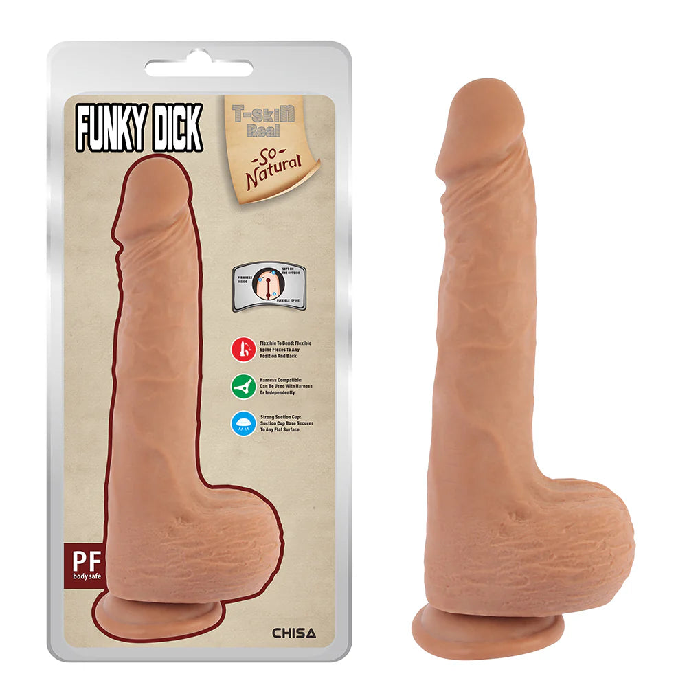 Dildo Funki Dick Flesh 25.5 cm