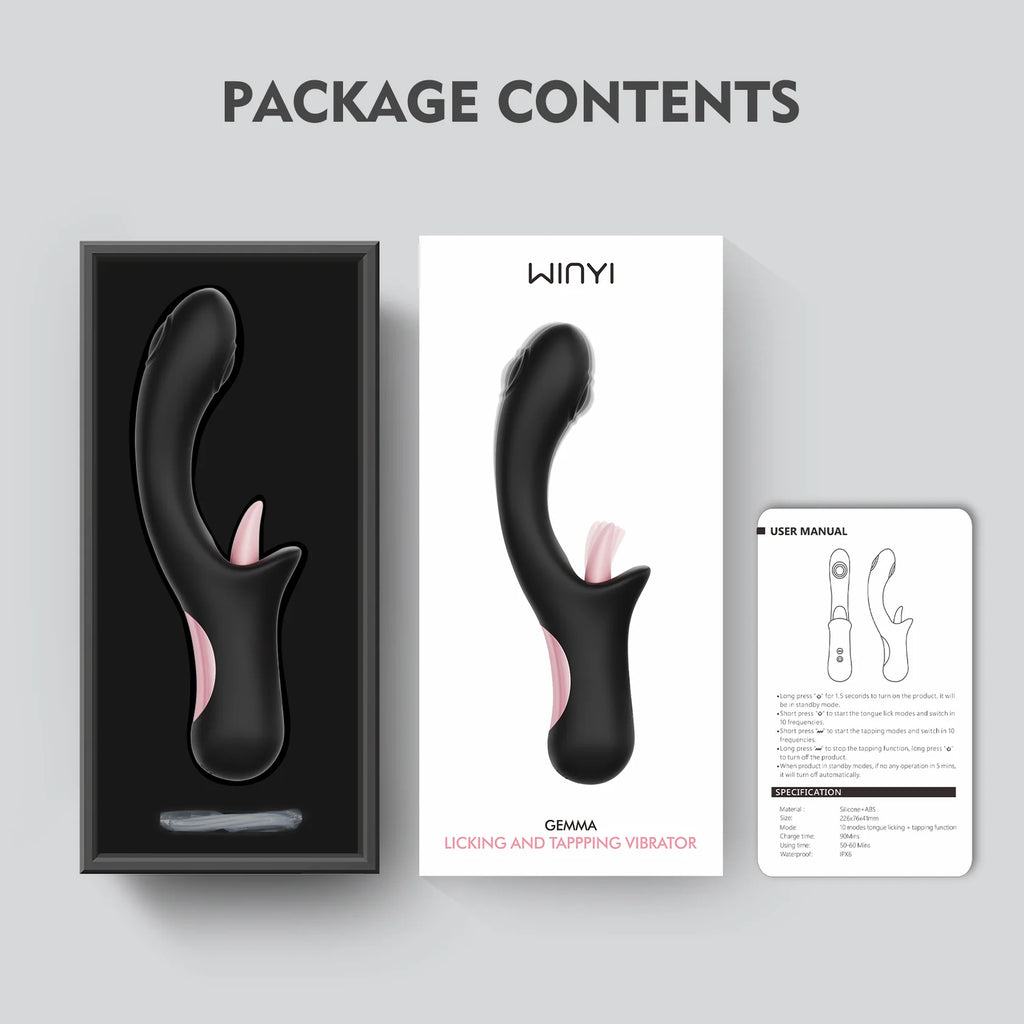Vibrador 3 en 1 Winy Gemma