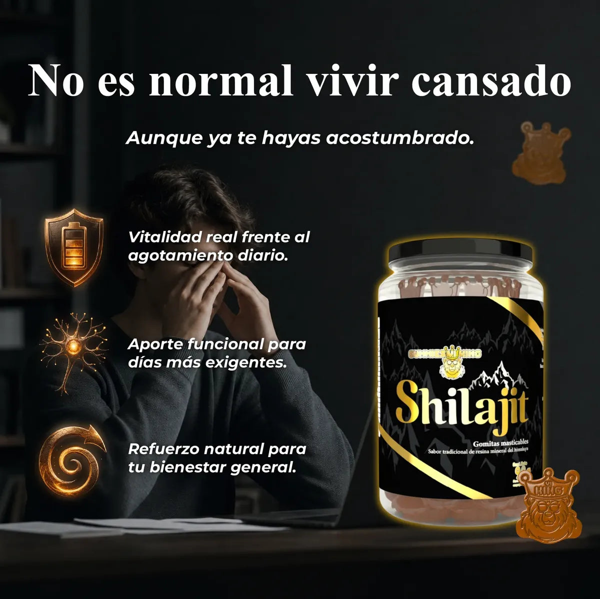 Gomitas Shilajit de Borojó y Chontaduro Gummies Viking