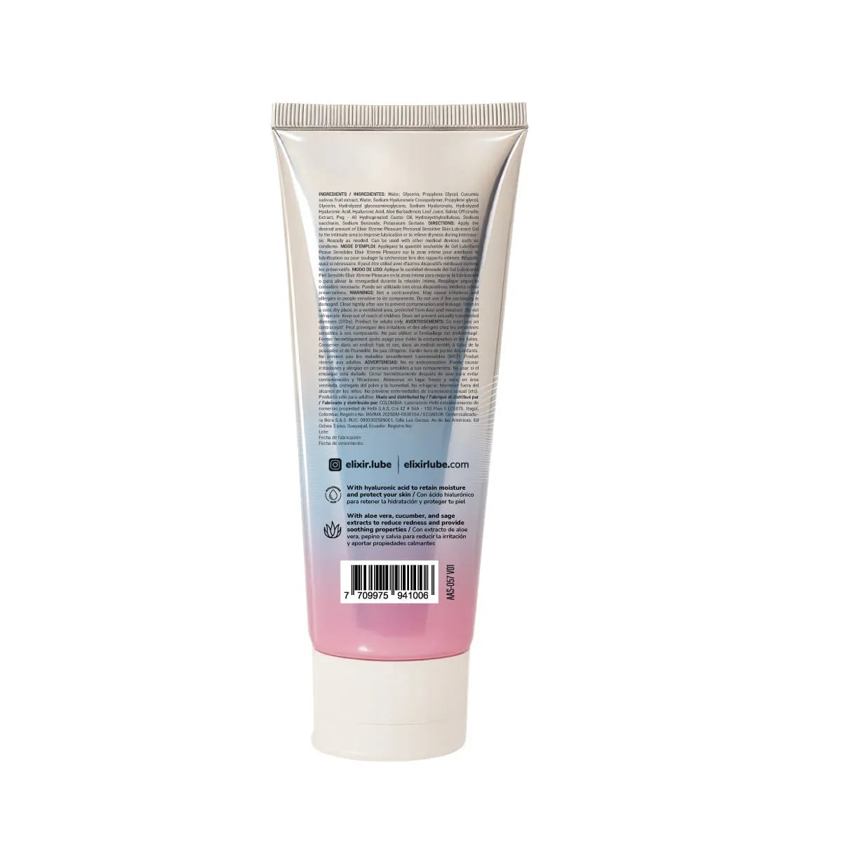 Lubricante Intimo Piel Sensible Elixir 100 ml