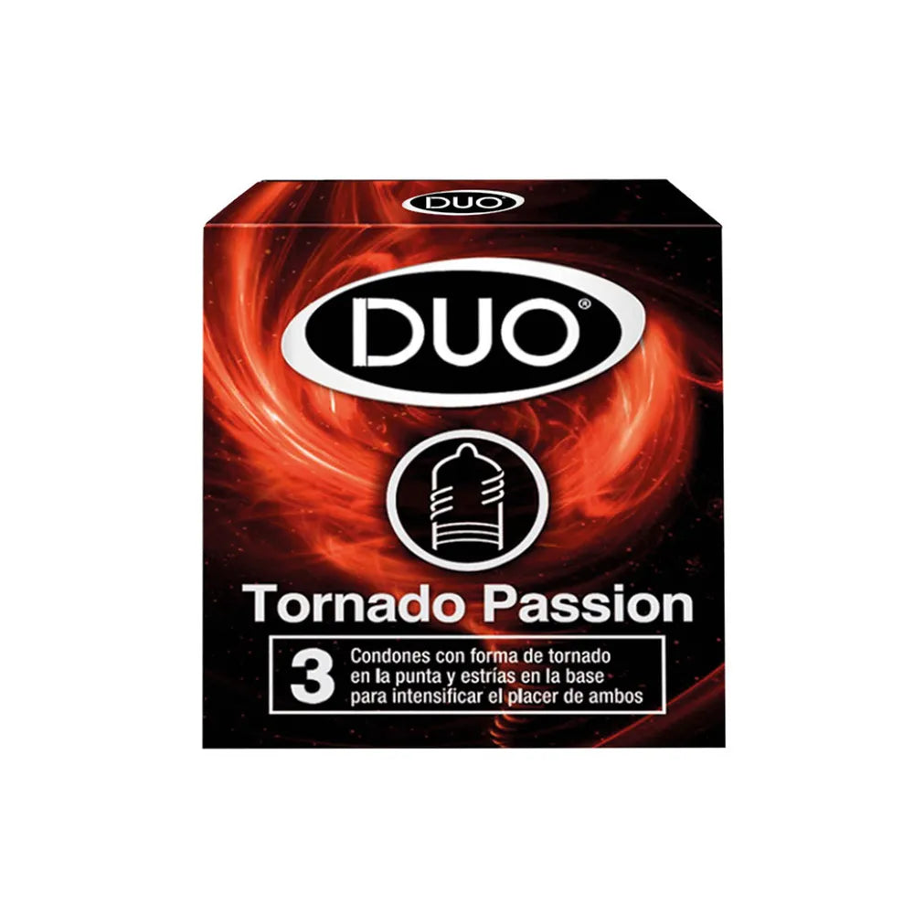 Preservativo Duo Tornado Passion x3 Uds